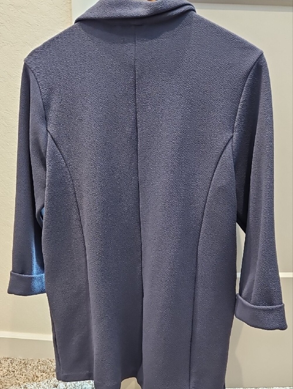 Maurices  Blue Open Front Blazer Jacket - Picture 3 of 3